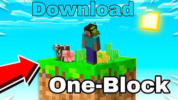 This is how You Download One-Block Survival Map (Link in Description)