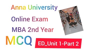 ANNA UNIVERSITY_ONLINE EXAM_MCQ_ED UNIT 1_PART 2