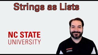Strings as Lists