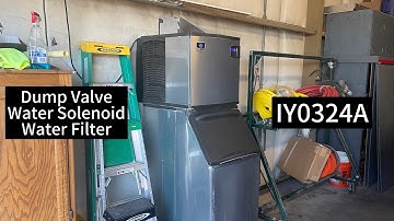 Manitowoc ice machine E20 WTR fault, water inlet valve diagnosis and replacement.