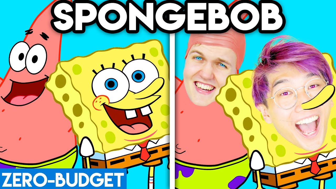 ⁣SPONGEBOB WITH ZERO BUDGET! (Spongebob & Patrick LANKYBOX PARODY)