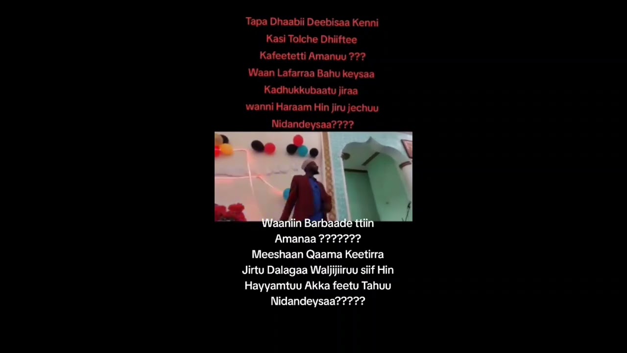 Waaniin Barbaade ttiin Amanaa ???Meeshaan Qaama Keetirra Jirtu Dalagaa Waljijiiruu siif Nihayyamtii?