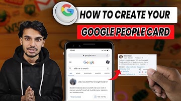 How to CREATE your GOOGLE People Card | ADD me to Search #getassist