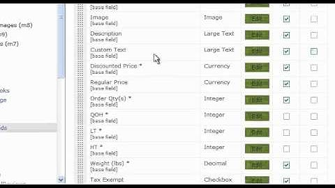 Product Types & Fields