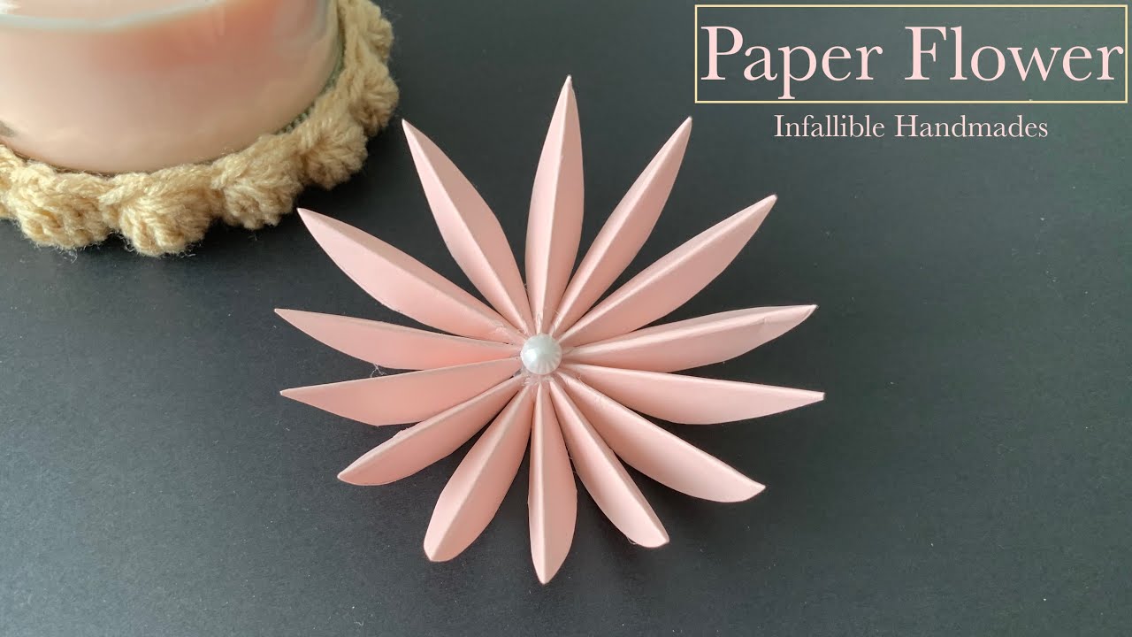 Paper Flower Cardstock Paper Flower How To Make Flower Out Of Paper