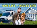Adjusting from van life to house life and almost missing my first day at work