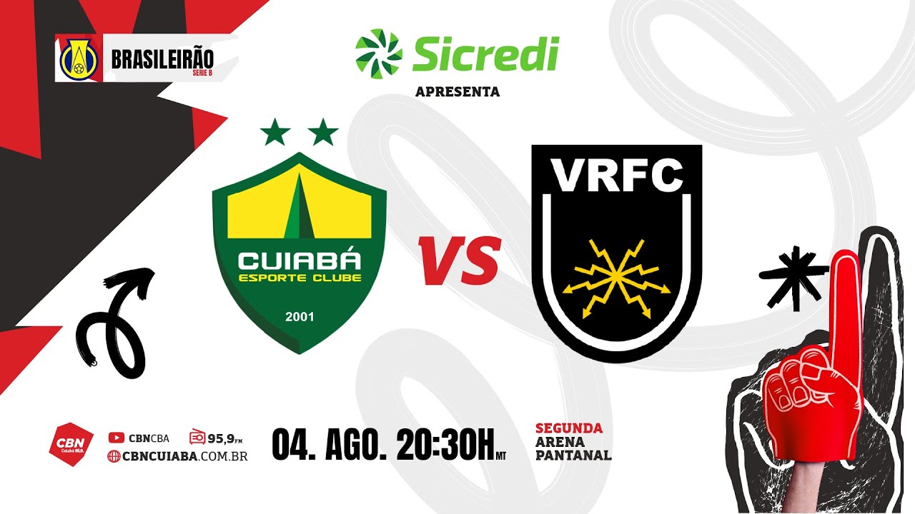 Cuiabá x Volta Redonda - Brasileirão Série B 2025 | AO VIVO - YouTube