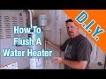 How to flush a hot water heater to remove sediment