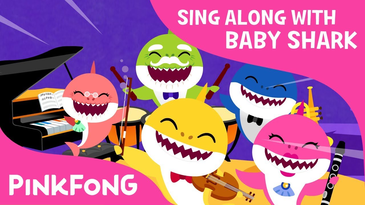 Shark Orchestra Concert | Sing Along with Baby Shark | Pinkfong Songs for Children