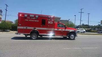 LAFD Rescue 903 Transporting