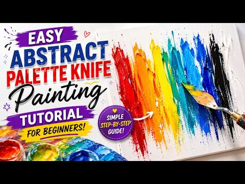Easy Abstract Painting for Beginners Tutorial