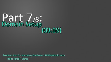 FREE SITE HOSTING: Part 7 - Domain Setup