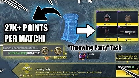 +27K CLAN CREDITS PER MATCH!!  HOW TO GET 27K CLAN POINTS BY DOING THROW PARTY TASK - CODM