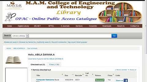 How to Book Renewal in Koha OPAC online | Lib Power Tech