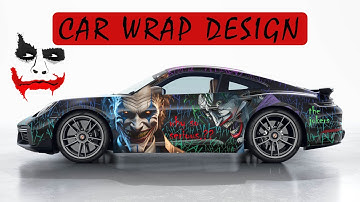 How to Design a Professional Car Wrap Mockup in Adobe Illustrator - Joker Car Wrap Design