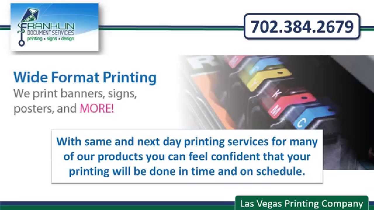 Las Vegas Printing company YouTube