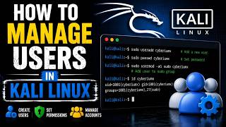 How to manage users in Kali Linux