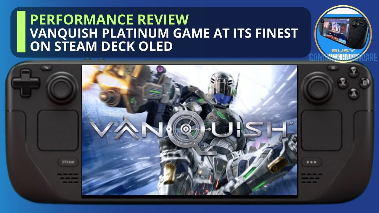 Vanquish Steam Deck OLED | PlatinumGames Cult Game | Performance Review | Great Third Person Shooter