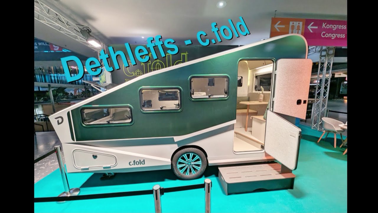 Dethleffs C fold - futuristischer Mini-Wohnwagen zum Zusammenklappen!