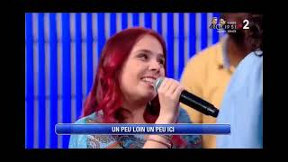 Extrait de N'Oubliez Pas Les Paroles avec Maëlle Vivien et surprise de Jérémy Frérot.