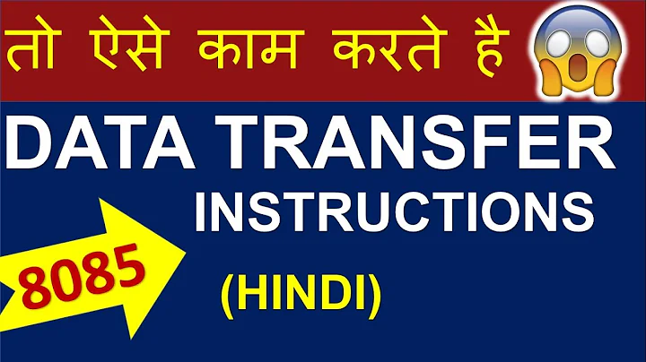 Data transfer instructions in 8085 | 8085 programming | 8085 insturctions