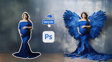 "Add Angelic Wings to Maternity Photos with Photoshop AI 2025 | Stunning Photo Edits"