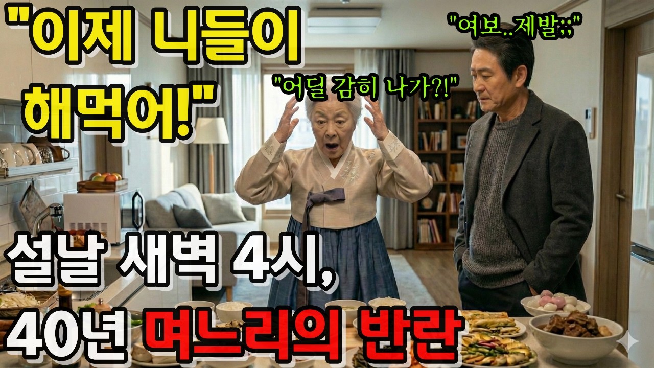 새벽 4시, 40년 헌신한 아내가 남긴 쪽지 한 장 