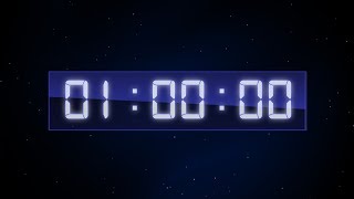 Digital Clock 1 Hour 00:00:00 - 01:00:00