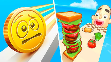 Sandwich Runner ⚔️ Coin Rush! - All Levels Gameplay Android & IOS - NEW UPDATE!