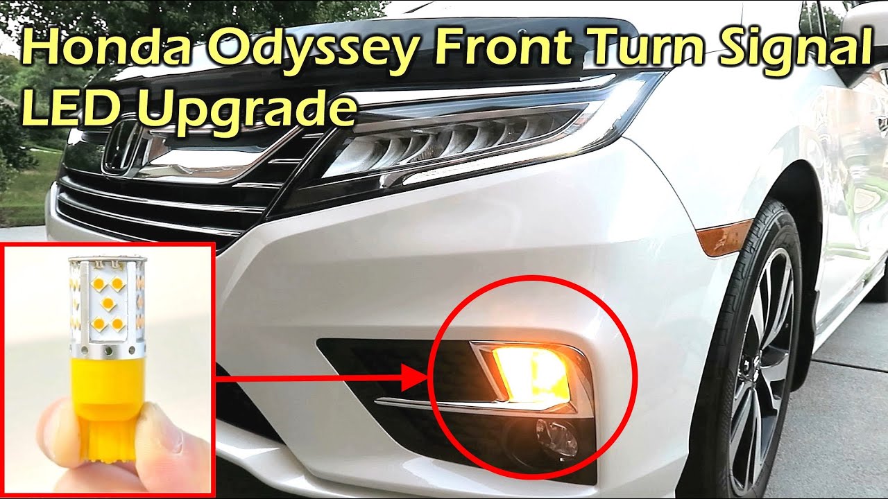 Honda Odyssey Front Turn Signal LED Light Upgrade - 7440 LED Bulb - YouTube