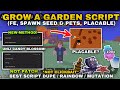 [UPDATE] Grow A Garden Script DUPE | Seed &amp; Pet Spawner - Placable on PLOT! (Get Candy Blossom) 2025