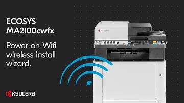 Kyocera MA2100cwfx Power On Wifi/Wireless Install Wizard