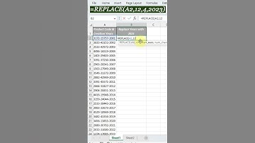 Replace Function in Excel ! Replace formula in Excel - #shorts