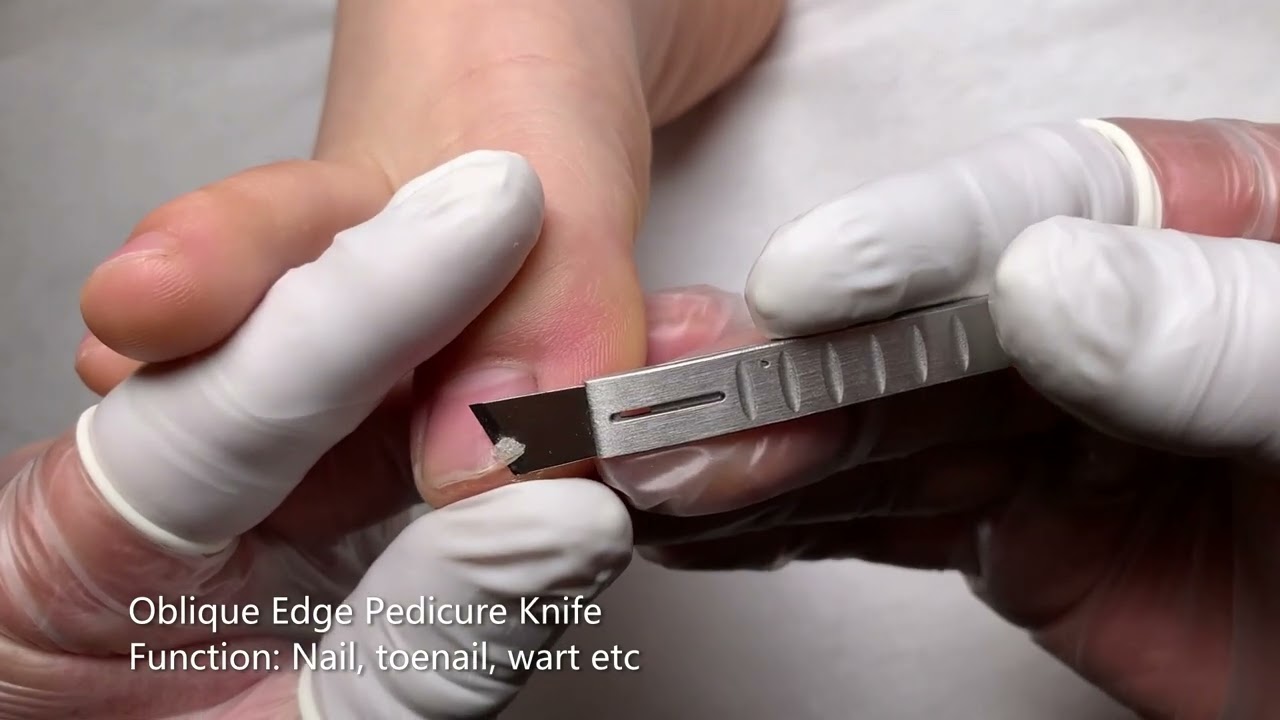 Oblique Edge Pedicure Knife for Nails 