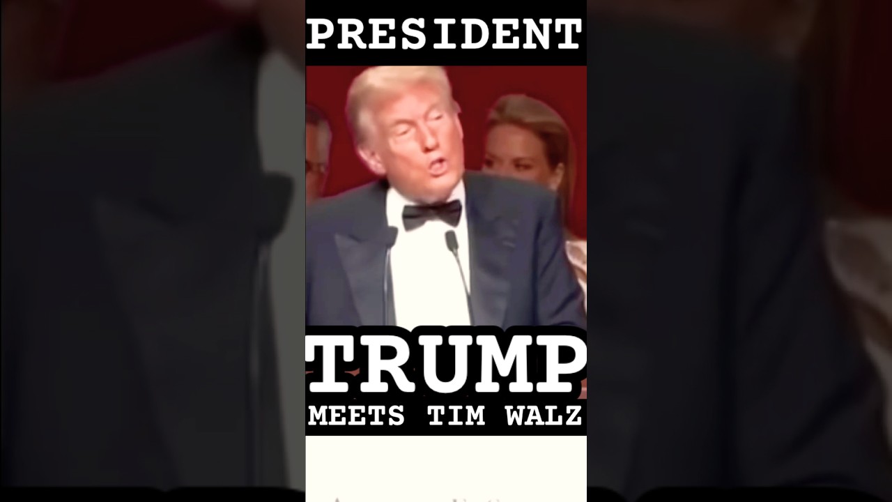 Trump meets Tim Walz and make a realization 😁