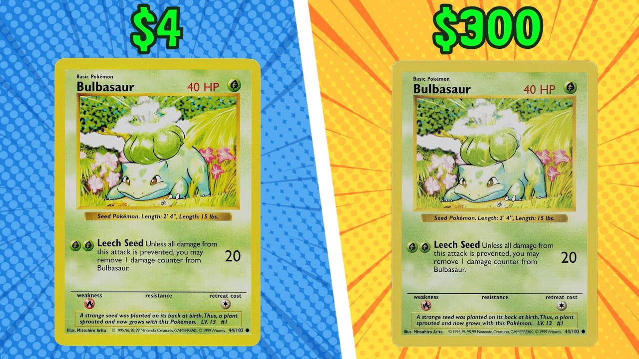illustrator pokemon card english Bulbasaur - 44/102 - Common [GG] Leech Seed (20) Unless all damage from this attack is prevented Bulbasaur Shadowless Bulbasaur 44/102 Base