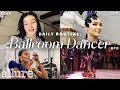 A ballroom dancers entire routine from waking up to the dance floor  allure