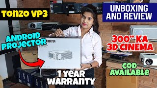 TONZO VP-3 PROJECTOR -Best Projector 2021 | Home Theater Projector | Best Cheap Projector 2021 | 3D