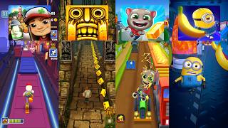 Subway Surfers 🆚 Temple Run 🆚 Talking Tom Gold Run 🆚 Minion Rush screenshot 1