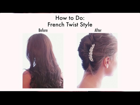 SoHo Fashion - French Twist Style With Hair Combs - YouTube