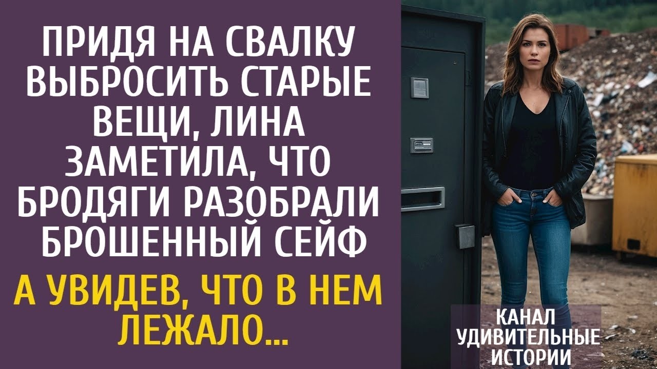 Придя на свалку выбросить старье, заметила как бродяги разобрали брошенный сейф… А увидев, что
