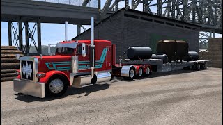 American Truck Simulator | ATS 1.53 | Peterbilt 389 | Hauling Pressure Tank | Cummins N14