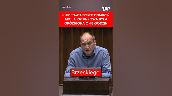 Kukiz stawia szereg oskarżeń związanych z postępowaniem rządu w trakcie powodzi