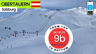 Obertauern Austria / ski run 9b - Seekareck, from top to bottom