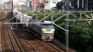 2015/08/04 【白ホキ】 JR貨物 5767レ EF66-33 金山駅 / JR Freight: Fly Ash at Kanayama