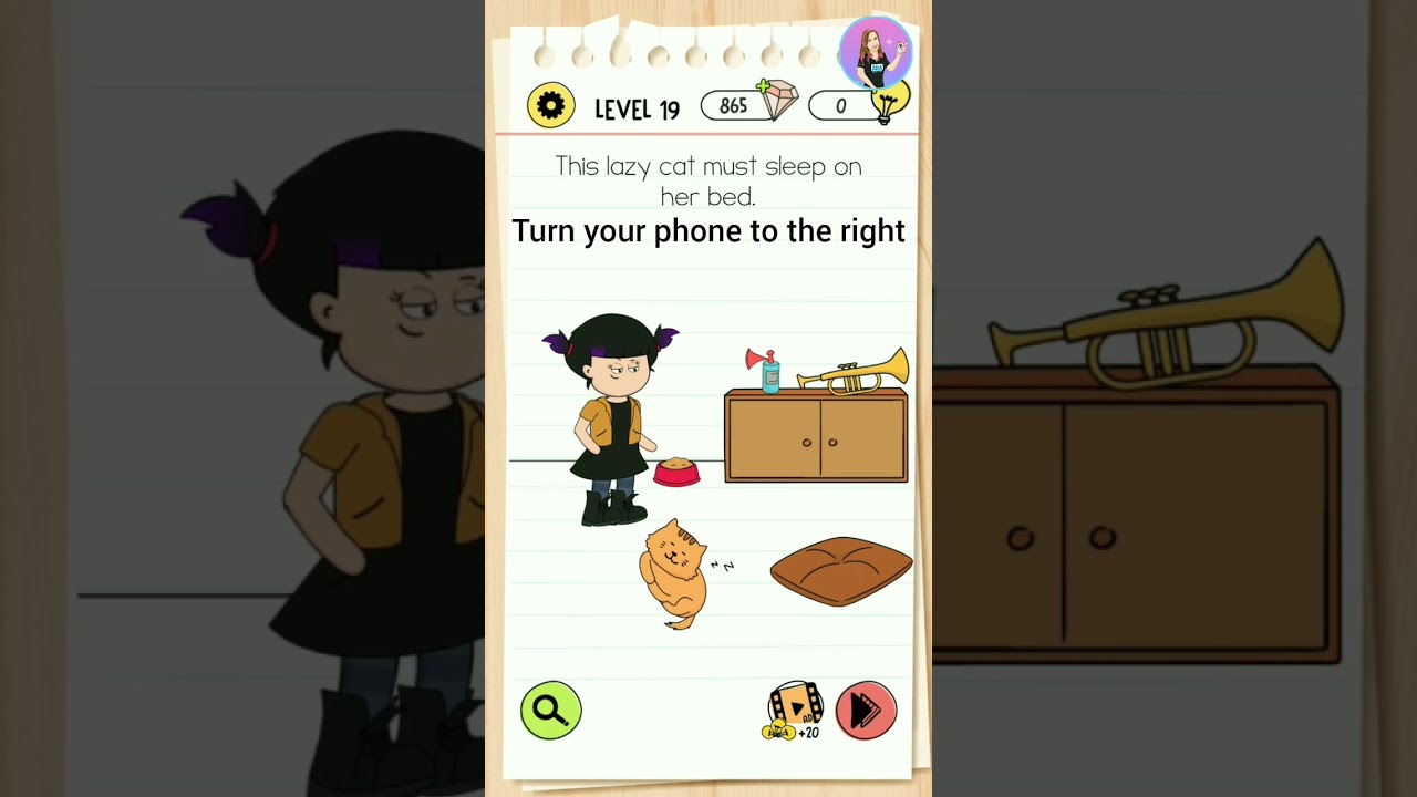 Brain Test 4: Tricky Friends - Level 19 Solution