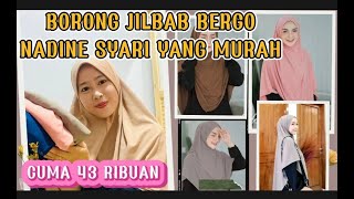 SHOPEE HAUL!!! BORONG JILBAB BERGO NADINE SYARI JERSEY PREMIUM YANG MURAH CUMA 43 RIBUAN !!! REVIEW screenshot 2