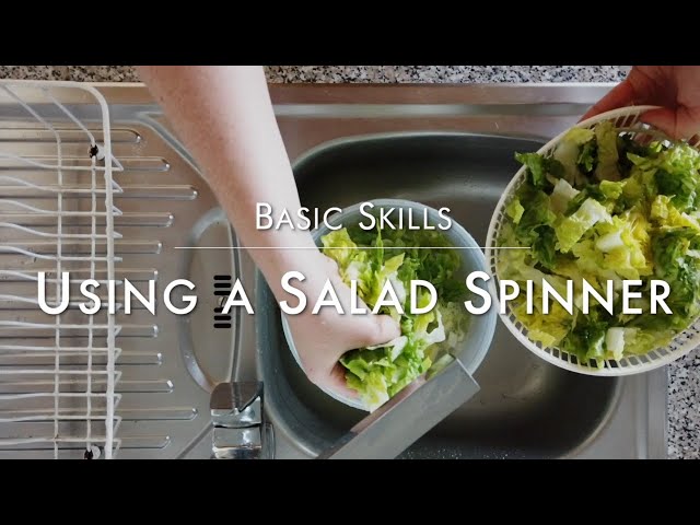 How to Use a Salad Spinner to Easily Clean Greens - walktoeat
