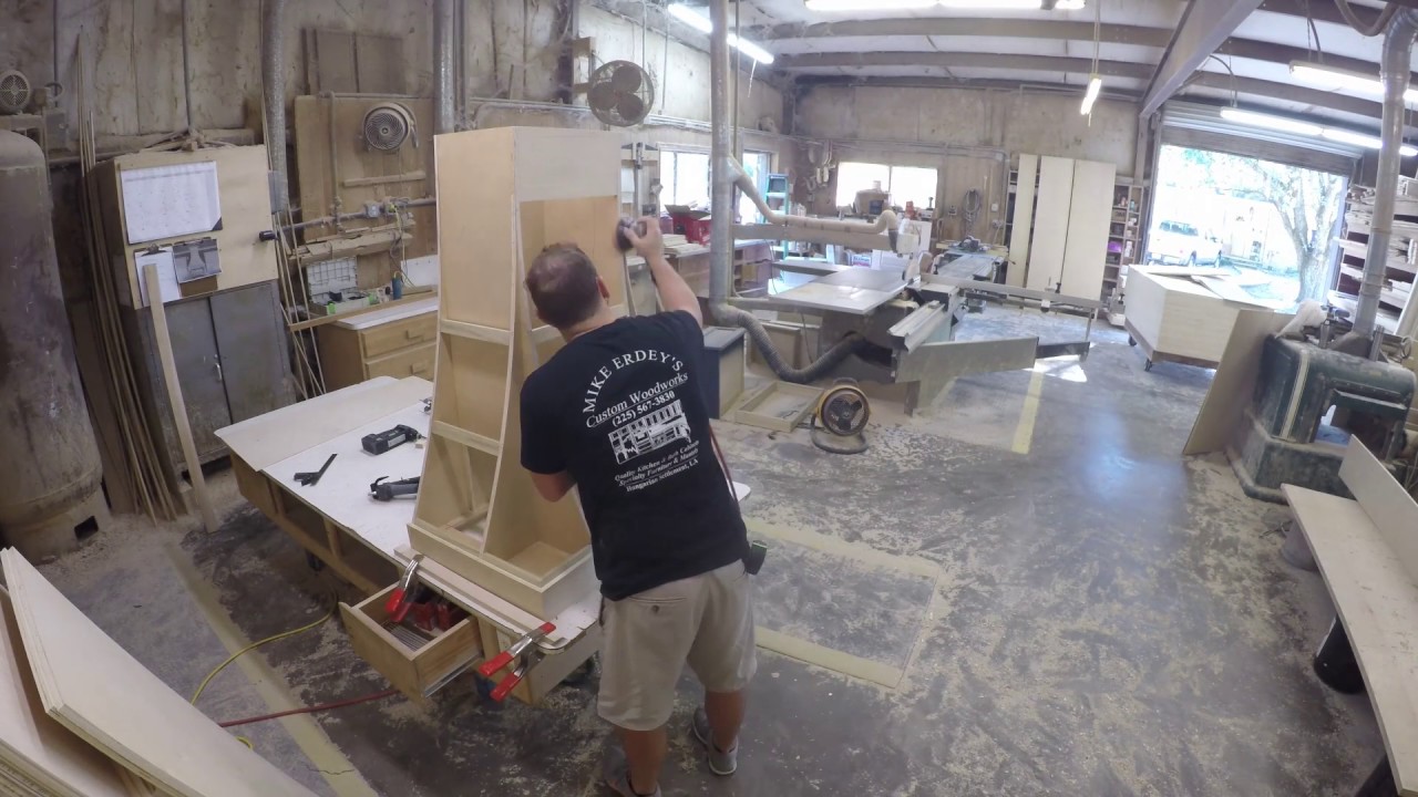 Custom Curved Kitchen Hood Cabinet Time Lapse - YouTube