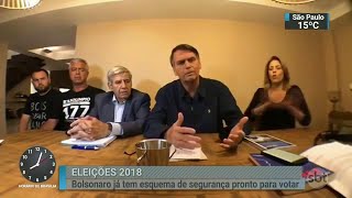 Campanha de Bolsonaro contrata segurança especial para o candidato | SBT Brasil (06/10/18) Campanha de Bolsonaro contrata segurança especial para o candidato | SBT Brasil (06/10/18)